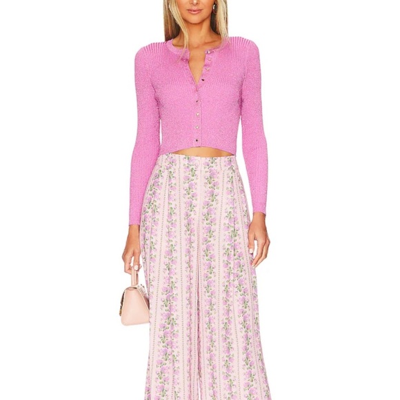 LoveShackFancy Sweaters - Loveshackfancy new with tags never been worn purple cardigan